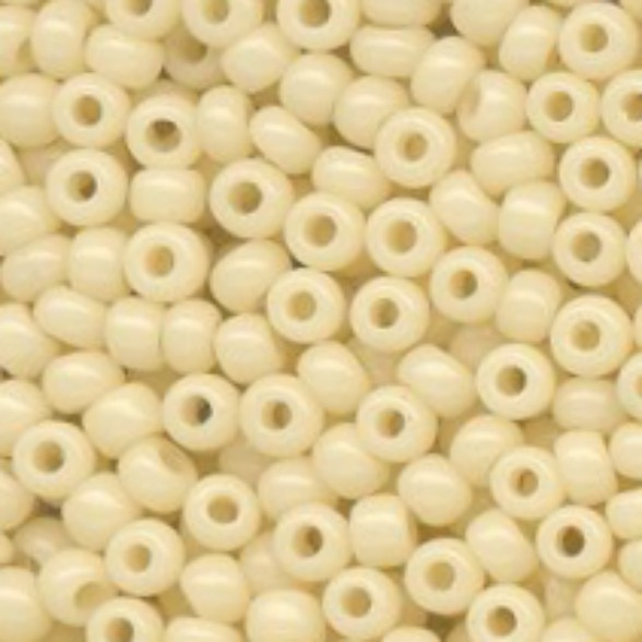 Opaque - Bone Japanese 11/0 Seed Beads (6in tube)